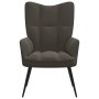 Dark gray velvet recliner by vidaXL, Armchairs - Ref: Foro24-328074, Price: 106,55 €, Discount: %