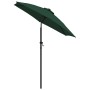 Green aluminum umbrella 200x224 cm by vidaXL, Umbrellas - Ref: Foro24-47205, Price: 44,66 €, Discount: %