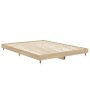 Estructura de cama madera de ingeniería roble Sonoma 140x190 cm de vidaXL, Camas y somieres - Ref: Foro24-832176, Precio: 109...