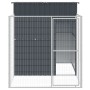 Hundehütte mit Corral grau verzinktem Stahl 165x251x181 cm von vidaXL, Hundehütten - Ref: Foro24-172365, Preis: 355,58 €, Rab...