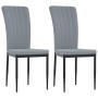 Dining chairs 2 units light gray velvet by vidaXL, dining chairs - Ref: Foro24-326093, Price: 88,80 €, Discount: %