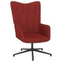 Silla de relajación de tela rojo tinto de vidaXL, Sillones - Ref: Foro24-327575, Precio: 83,22 €, Descuento: %