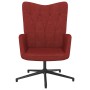 Silla de relajación de tela rojo tinto de vidaXL, Sillones - Ref: Foro24-327575, Precio: 83,22 €, Descuento: %