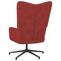 Silla de relajación de tela rojo tinto de vidaXL, Sillones - Ref: Foro24-327575, Precio: 83,22 €, Descuento: %