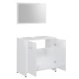 Juego muebles de baño 3 piezas madera ingeniería blanco brillo de vidaXL, Muebles de baño - Ref: Foro24-3056922, Precio: 143,...