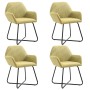 Dining chairs 4 units of green fabric by vidaXL, dining chairs - Ref: Foro24-277104, Price: 350,68 €, Discount: %