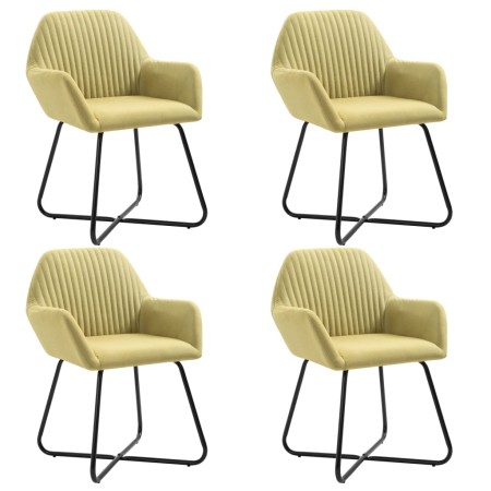 Dining chairs 4 units of green fabric by vidaXL, dining chairs - Ref: Foro24-277104, Price: 350,68 €, Discount: %