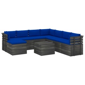 Gartenpalettenmöbel 9 Stück Kissen aus massivem Kiefernholz von vidaXL, Gartensets - Ref: Foro24-3062077, Preis: 858,99 €, Ra...