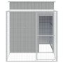 Gallinero con corral acero galvanizado gris claro 165x251x181cm de vidaXL, Jaulas y habitáculos para animales pequeños - Ref:...