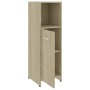 Juego muebles de baño 4 piezas madera ingeniería roble Sonoma de vidaXL, Muebles de baño - Ref: Foro24-3056883, Precio: 174,2...