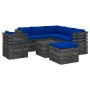 Pallet furniture for garden 8 pcs solid pine wood cushions by vidaXL, Garden sets - Ref: Foro24-3062041, Price: 729,99 €, Dis...