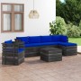 Gartenpalettenmöbel 7 Stück Kissen aus massivem Kiefernholz von vidaXL, Gartensets - Ref: Foro24-3061885, Preis: 614,01 €, Ra...