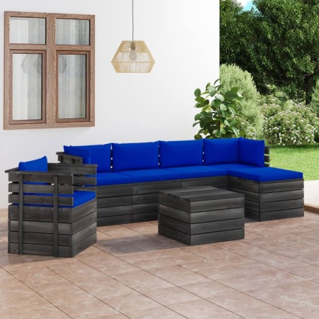 Gartenpalettenmöbel 7 Stück Kissen aus massivem Kiefernholz von vidaXL, Gartensets - Ref: Foro24-3061885, Preis: 614,99 €, Ra...