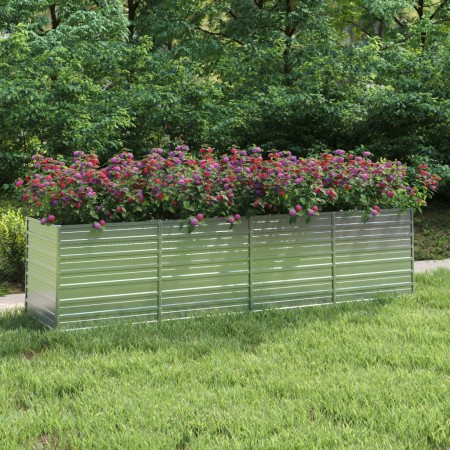 Galvanized silver steel flowerbed 320x80x77 cm by vidaXL, Pots and planters - Ref: Foro24-316890, Price: 90,16 €, Discount: %