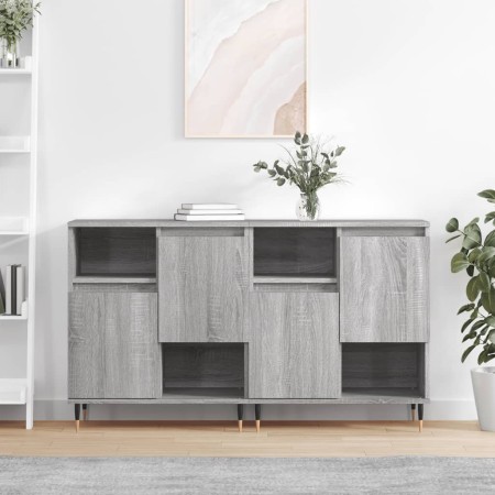 Sideboards 2 pieces Sonoma gray plywood by vidaXL, Sideboards - Ref: Foro24-3190123, Price: 112,89 €, Discount: %