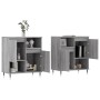 Aparadores 2 piezas madera contrachapada gris Sonoma de vidaXL, Aparadores - Ref: Foro24-3190123, Precio: 112,89 €, Descuento: %