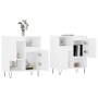 Aparadores 2 piezas madera contrachapada blanco de vidaXL, Aparadores - Ref: Foro24-3190125, Precio: 112,02 €, Descuento: %