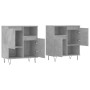 Sideboards 2 units plywood gray concrete by vidaXL, Sideboards - Ref: Foro24-3190129, Price: 132,99 €, Discount: %