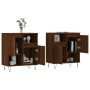 Sideboards 2 pieces plywood brown oak by vidaXL, Sideboards - Ref: Foro24-3190132, Price: 111,05 €, Discount: %