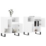 Aparadores 2 uds madera contrachapada blanco brillo de vidaXL, Aparadores - Ref: Foro24-3190135, Precio: 135,98 €, Descuento: %