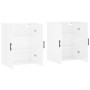 Armario de pared 2 unidades blanco brillante 69,5x34x90 cm de vidaXL, Aparadores - Ref: Foro24-3195645, Precio: 176,67 €, Des...