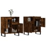 2-piece smoked oak plywood sideboards by vidaXL, Sideboards - Ref: Foro24-3190138, Price: 127,15 €, Discount: %