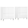 Aparadores 2 uds madera contrachapada blanco brillo de vidaXL, Aparadores - Ref: Foro24-3190167, Precio: 134,83 €, Descuento: %