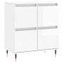 Aparadores 2 uds madera contrachapada blanco brillo de vidaXL, Aparadores - Ref: Foro24-3190167, Precio: 134,83 €, Descuento: %