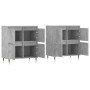 Aparadores 2 uds madera contrachapada gris hormigón de vidaXL, Aparadores - Ref: Foro24-3190169, Precio: 129,82 €, Descuento: %