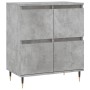 Aparadores 2 uds madera contrachapada gris hormigón de vidaXL, Aparadores - Ref: Foro24-3190169, Precio: 129,82 €, Descuento: %