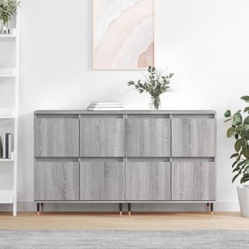 Sideboards 2 Stück Sonoma graues Sperrholz von vidaXL, Sideboards - Ref: Foro24-3190171, Preis: 132,76 €, Rabatt: %