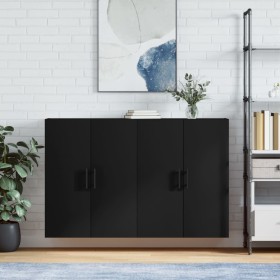 Wall cabinets 2 units black 69.5x34x90 cm by vidaXL, Sideboards - Ref: Foro24-3195644, Price: 150,84 €, Discount: %