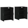 Wall cabinets 2 units black 69.5x34x90 cm by vidaXL, Sideboards - Ref: Foro24-3195644, Price: 164,26 €, Discount: %