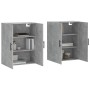 Wall cabinet 2 units concrete gray 69.5x34x90 cm by vidaXL, Sideboards - Ref: Foro24-3195647, Price: 147,32 €, Discount: %