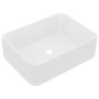 Lavabo de lujo de cerámica blanco mate 41x30x12 cm de vidaXL, Lavabos - Ref: Foro24-147042, Precio: 68,99 €, Descuento: %