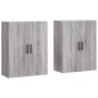 Armarios de pared 2 unidades gris Sonoma 69,5x34x90 cm de vidaXL, Aparadores - Ref: Foro24-3195649, Precio: 151,60 €, Descuen...