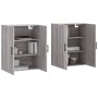 Armarios de pared 2 unidades gris Sonoma 69,5x34x90 cm de vidaXL, Aparadores - Ref: Foro24-3195649, Precio: 151,60 €, Descuen...