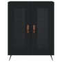 Aparador alto madera contrachapada negro 69,5x34x180 cm de vidaXL, Aparadores - Ref: Foro24-3195708, Precio: 149,60 €, Descue...