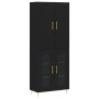 Tall black plywood sideboard 69.5x34x180 cm by vidaXL, Sideboards - Ref: Foro24-3195724, Price: 162,22 €, Discount: %