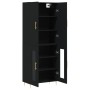 Tall black plywood sideboard 69.5x34x180 cm by vidaXL, Sideboards - Ref: Foro24-3195724, Price: 162,22 €, Discount: %