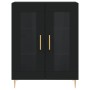 Tall black plywood sideboard 69.5x34x180 cm by vidaXL, Sideboards - Ref: Foro24-3195724, Price: 162,22 €, Discount: %