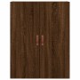 Aparador alto madera contrachapada marrón roble 69,5x34x180 cm de vidaXL, Aparadores - Ref: Foro24-3195714, Precio: 149,87 €,...