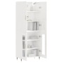 Tall white glossy plywood sideboard 69.5x34x180 cm by vidaXL, Sideboards - Ref: Foro24-3195717, Price: 163,30 €, Discount: %