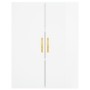 Tall white glossy plywood sideboard 69.5x34x180 cm by vidaXL, Sideboards - Ref: Foro24-3195717, Price: 163,30 €, Discount: %