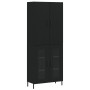 Aparador alto madera contrachapada negro 69,5x34x180 cm de vidaXL, Aparadores - Ref: Foro24-3195740, Precio: 162,29 €, Descue...