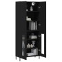 Aparador alto madera contrachapada negro 69,5x34x180 cm de vidaXL, Aparadores - Ref: Foro24-3195740, Precio: 162,29 €, Descue...