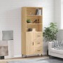 Aparador alto madera contrachapada color roble 69,5x34x180 cm de vidaXL, Aparadores - Ref: Foro24-3189464, Precio: 163,77 €, ...