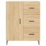 Tall plywood oak-colored highboard 69.5x34x180 cm by vidaXL, Sideboards - Ref: Foro24-3189464, Price: 163,77 €, Discount: %