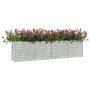 Silver galvanized steel flower bed 320x40x77 cm by vidaXL, Pots and planters - Ref: Foro24-316891, Price: 105,52 €, Discount: %