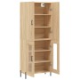 Aparador alto madera contrachapada color roble 69,5x34x180 cm de vidaXL, Aparadores - Ref: Foro24-3195742, Precio: 150,80 €, ...